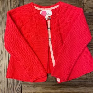 Mini Boden Red Cardigan